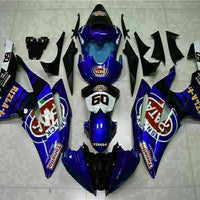 MS Injection Bodywork Black Blue ABS Fairing Fit for Yamaha 2008-2016 YZFR6 g068