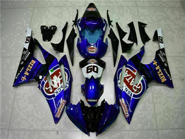 MS Injection Bodywork Black Blue ABS Fairing Fit for Yamaha 2008-2016 YZFR6 g068