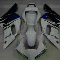 MS Injection Mold White Blue ABS Fairing Fit for Yamaha 1998-2002 YZF R6 g018
