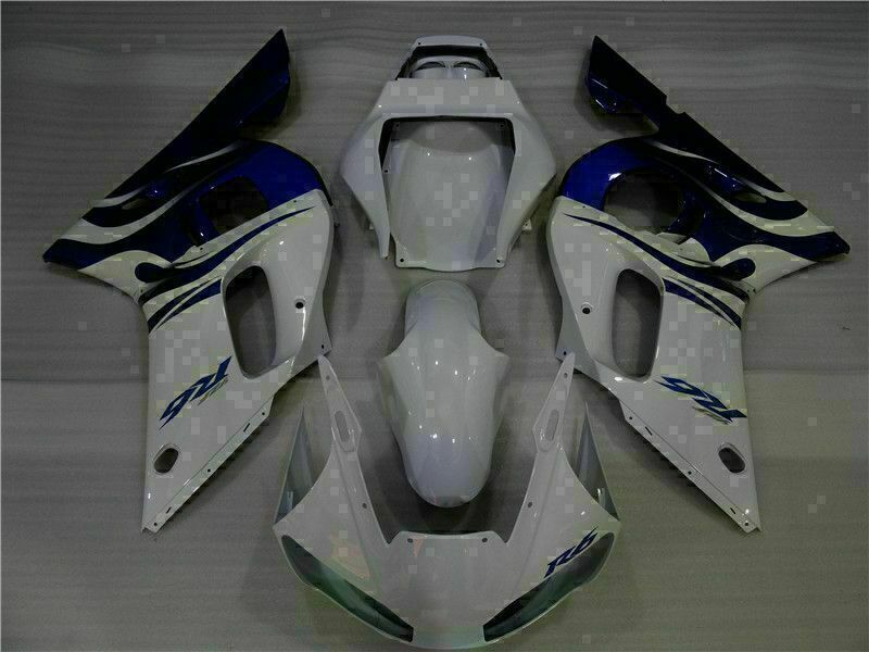 NT Fairing Fit for Yamaha 1998-2002 YZF-R6 G018- White Blue | ABS Injection