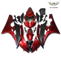 MSB Injection Mold Red Black ABS Fairing Fit for Yamaha 2006-2007 YZF R6 j004