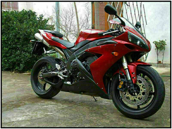 MSB Injection Red Black Plastic Fairing Fit for Yamaha 2004-2006 YZF R1 ABS j001
