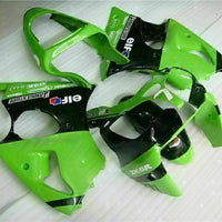 MS Fit for  2000-2002 ZX6R Plastic Green Black Injection Fairing ABS t021