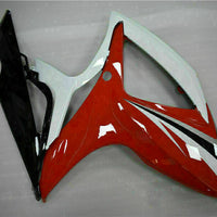 MSB Injection Red White Fairing Set Fit for  2006 2007 GSXR 600 750 o023z