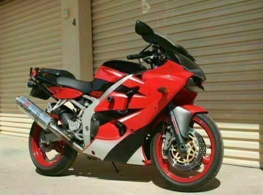 MSA Fit for  2000-2002 ZX6R Plastic Red Black Injection Mold Fairing s017
