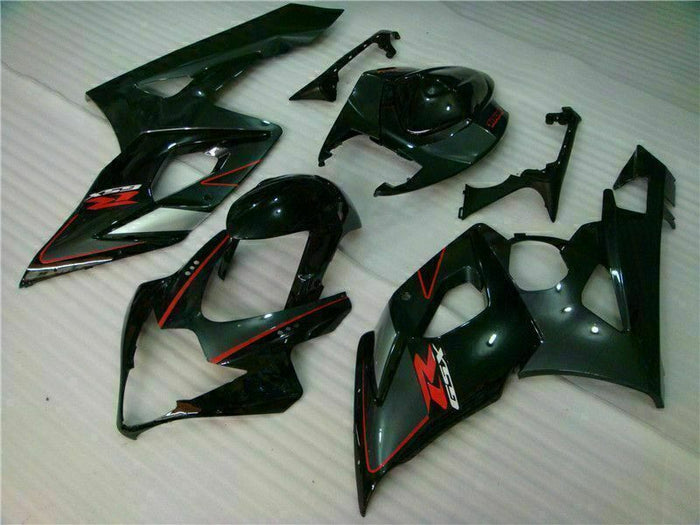 MS Injection Black ABS Set Fairing Kit Fit for  2005-2006 GSXR 1000 r010