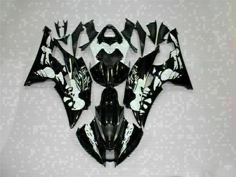 NT Fairing Fit for Yamaha 2008-2016 YZF-R6 G045- White Black | ABS Injection