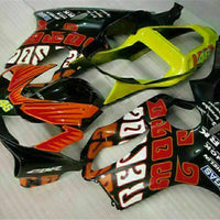 MS Injection Mold Fairing Orange Black Fit for Honda 2001-2003 CBR600 F4I u017