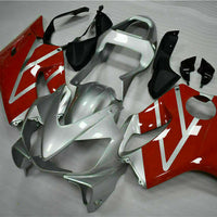 MSA Injection Red Silver Fairing Kit Fit for Honda 2001-2003 CBR600 F4I WTH u059