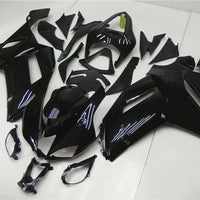 Fit for  2007 2008 ZX6R Plastic Glossy Black Injection Fairing Set n0q-B