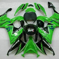 MSA Fit for  2008-2010 ZX10R ZX-10R ABS Green Black Injection Fairing t014-T