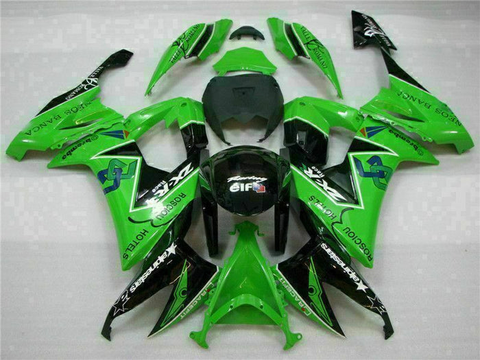 MSA Fit for  2008-2010 ZX10R ZX-10R ABS Green Black Injection Fairing t014-T