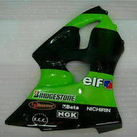 MS Fit for  2000-2002 ZX6R Plastic Green Kit Injection Fairing ABS t004-th