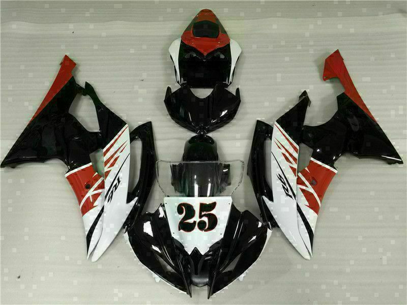 NT Fairing Fit for Yamaha 2008-2016 YZF-R6 G004- Red White Black | ABS Injection