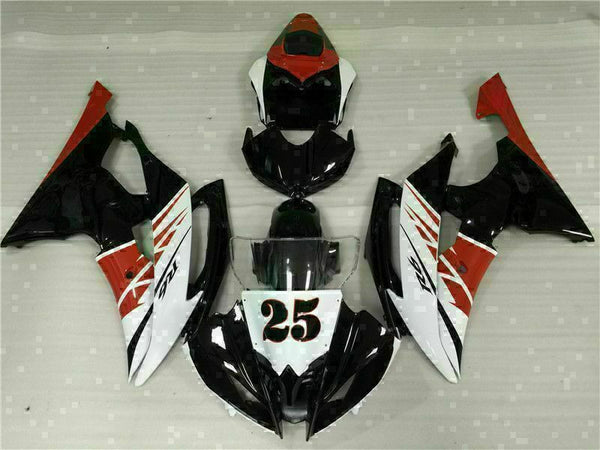 MS Injection ABS Red White Black Fairing Fit for Yamaha 2008-2016 YZF R6 g004