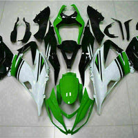 MSA Fit for  2013-2018 ZX6R 636 Plastic White Blue Injection Fairing s005