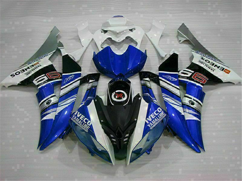 NT Fairing Fit for Yamaha 2008-2016 YZF-R6 G018- White Blue | ABS Injection