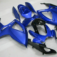 MSB Injection Blue Black Fairing Fit for  2006 2007 GSXR 600 750 k079