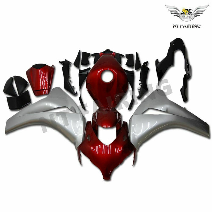 MS Injection Mold Red Silver Fairing Fit for Honda 2008-2011 CBR1000RR v017