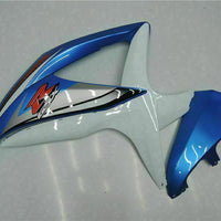 MSB Injection Blue White Fairing Fit for  2008-2010 GSXR 600 750 n063