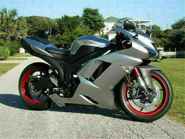 MSA Fit for  2007 2008 ZX6R Plastic Silver Brand New Injection Fairing s010