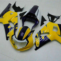 MSB Injection Mold Yellow Fairing Fit for  2001-2003 GSXR 600 750 n009
