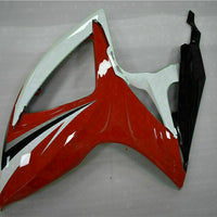 MSB Injection Red White Fairing Set Fit for  2006 2007 GSXR 600 750 o023z
