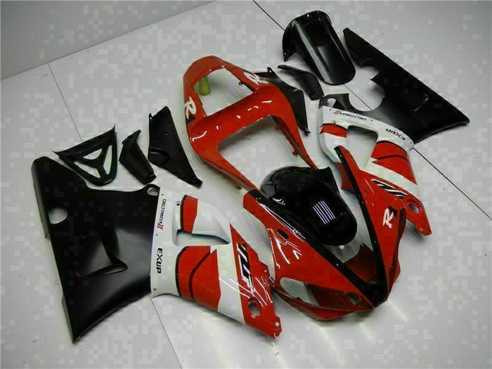 MSB Injection Mold Kit Red Black Fairing Fit for Yamaha 2000-2001 YZF R1 h001-01