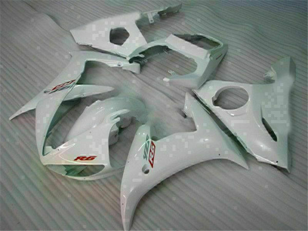 MS Injection White Fairing Kit Fit for Yamaha YZF 2003-2005 R6 & 06-09 R6S g005