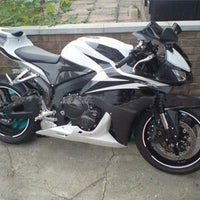 MSA White Black Plastic Injection Fairing Fit for Honda 2007-2008 CBR600RR u046