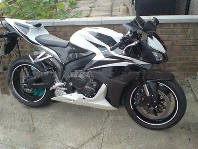 NT Fairing Fit for Honda 2007-2008 CBR600RR U046- Msa White Black | ABS Injection
