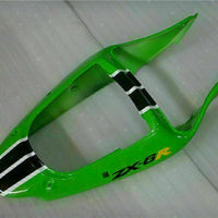MS Fit for  2000-2002 ZX6R Plastic Green Black Injection Fairing ABS t024