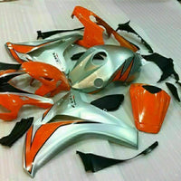 MS Injection Set Silver Orange Fairing Fit for Honda 2008-2011 CBR1000RR u054