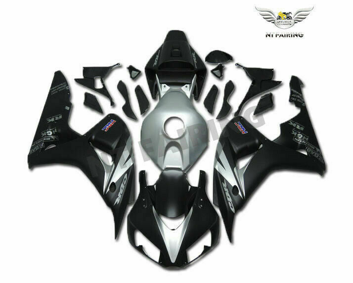 NT Fairing Fit for Honda 2006-2007 CBR1000RR U0118- Silver Black | ABS Injection