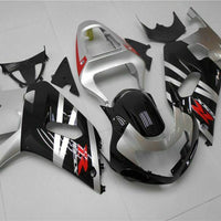 MSB Injection Mold Silver Fairing Fit for  2001-2003 GSXR 600 750 w002
