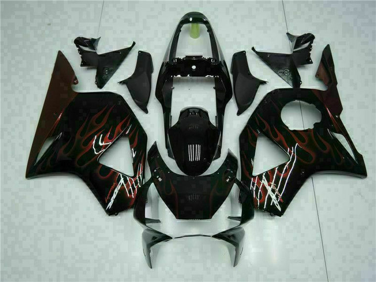 NT Fairing Fit for Honda 2002-2003 CBR954RR U031- Red Flame Black 900rr | ABS Injection