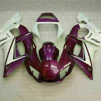 MS Injection Mold Purple White Fairing Fit for Yamaha 1998-2002 YZF R6 g030