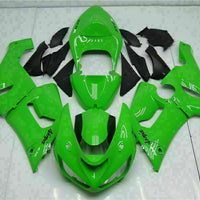 Fit for  Ninja 2005-2006 ZX6R 636 Green Injection Fairing Kit t010-T