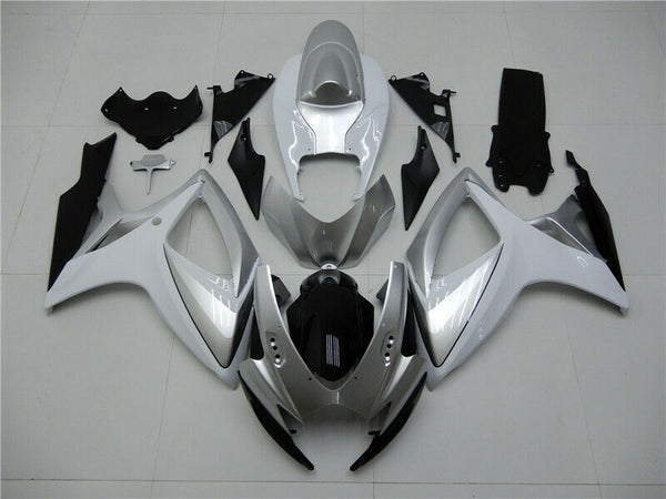 NT Injection Fairing Kit Fit for 2006 2007 GSXR 600 750 Silver White Black N039