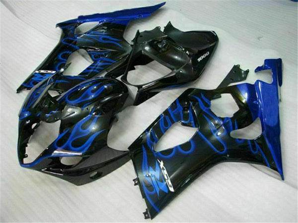 MS Injection Blue Flame Black Fairing Fit for  2003-2004 GSXR1000 p019