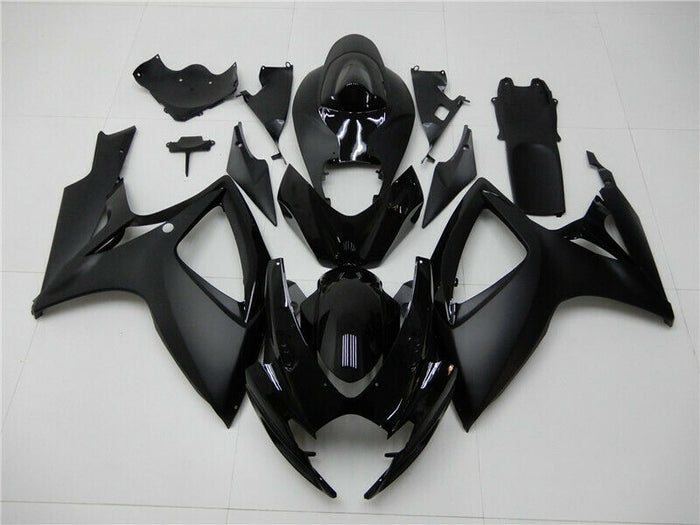 MSA Injection Mold Black Fairing Kit Fit for  2006 2007 GSXR 600 750 a004w