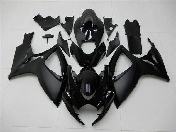 MSA Injection Mold Black Fairing Kit Fit for  2006 2007 GSXR 600 750 a004w