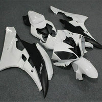 MSB Injection Mold White Black Fairing Kit Fit for Yamaha 2006-2007 YZF R6 j001