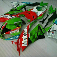 MSA Injection Fairing Fit for  2009-2012 ZX6R Plastic With Seat Cowls t039-T