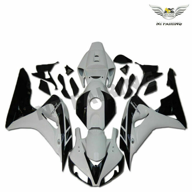 NT Fairing Fit for Honda 2006-2007 CBR1000RR N124- White Black | ABS Injection