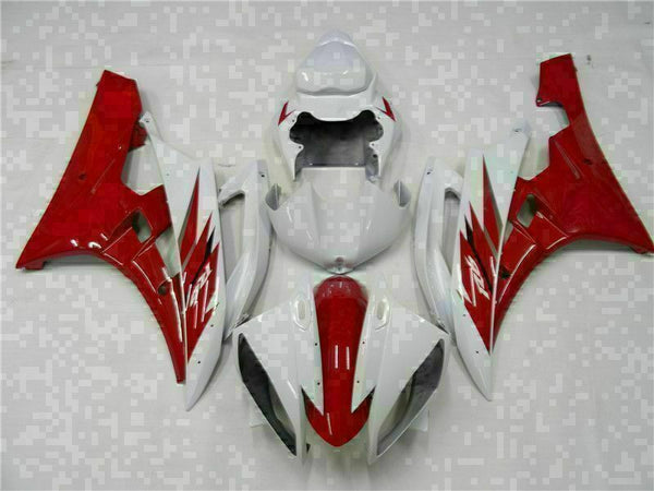 MS Injection Mold Red White Plastic Fairing Fit for Yamaha 2006-2007 YZF R6 g009