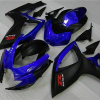 MSB Injection Blue Black Fairing Fit for  2006 2007 GSXR 600 750 n084