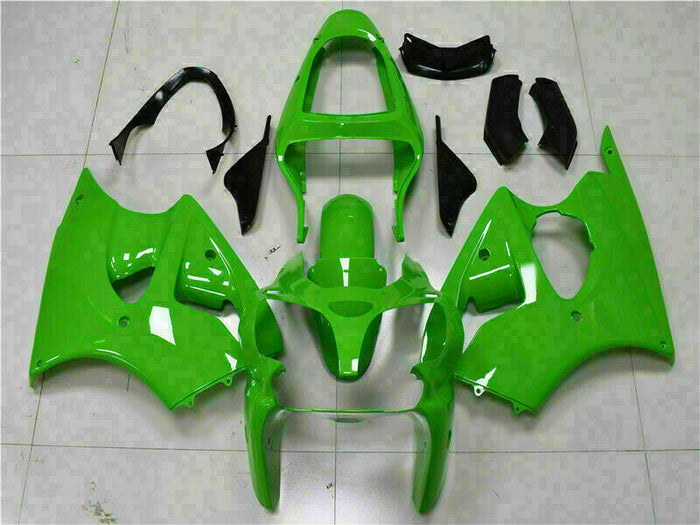 MSA Fit for  2000-2002 ZX6R Plastic Glossy Green Injection Fairing t018