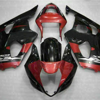 MS Injection Plastic Red Black Fairing Fit for  2003-2004 GSXR 1000 q046