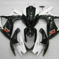 MSB Injection White Black Fairing Fit for  2006 2007 GSXR 600 750 o064